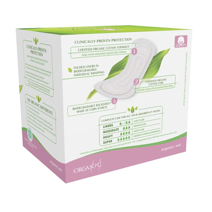 Organyc 100% Organic Cot Panty Liners 24 Pcs