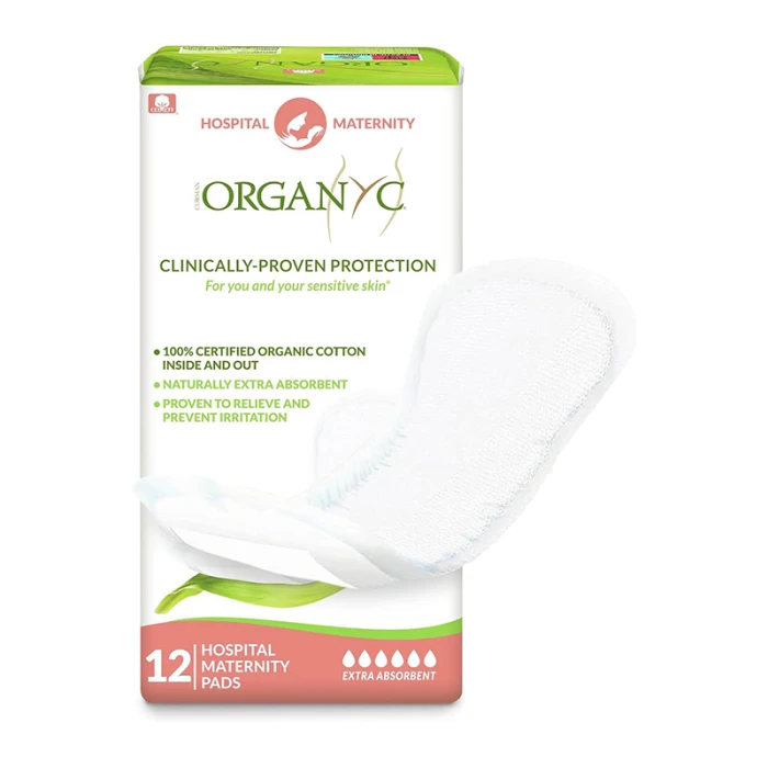 Organyc Pads First Days Maternity Pads 12 Pads