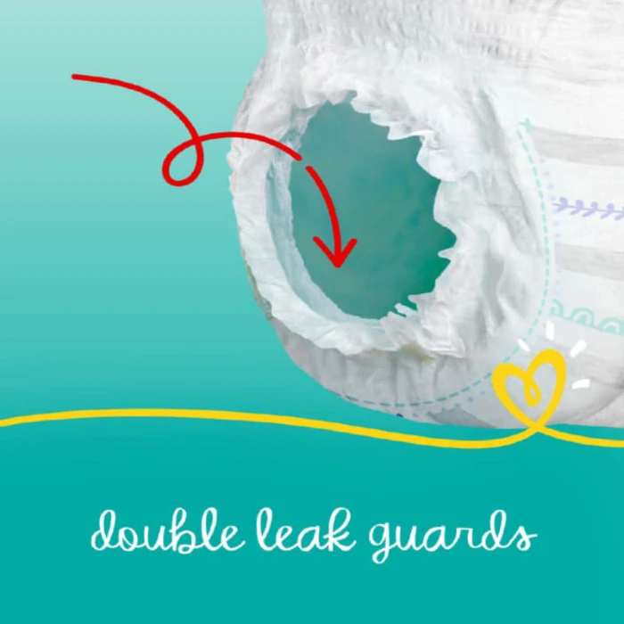 Pampers Baby-Dry Pants Diapers, Size 5, 12-18 Kg, Easy On & Easy Off, With Stretchy Sides For Better Fit And Up To 100% Leakage Protection Over 12 Hours, 168 Baby Diapers