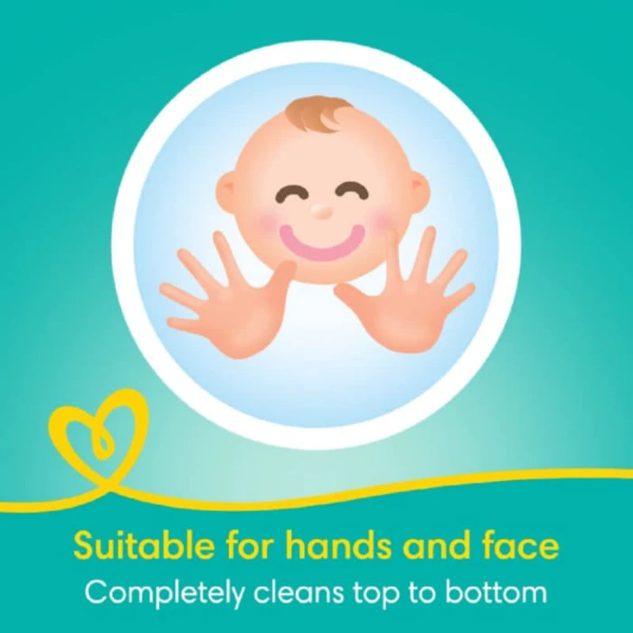 Pampers Complete Clean Scented Baby Wipes, Zero Alcohol, Pack Of 4, 256 Wipe Count