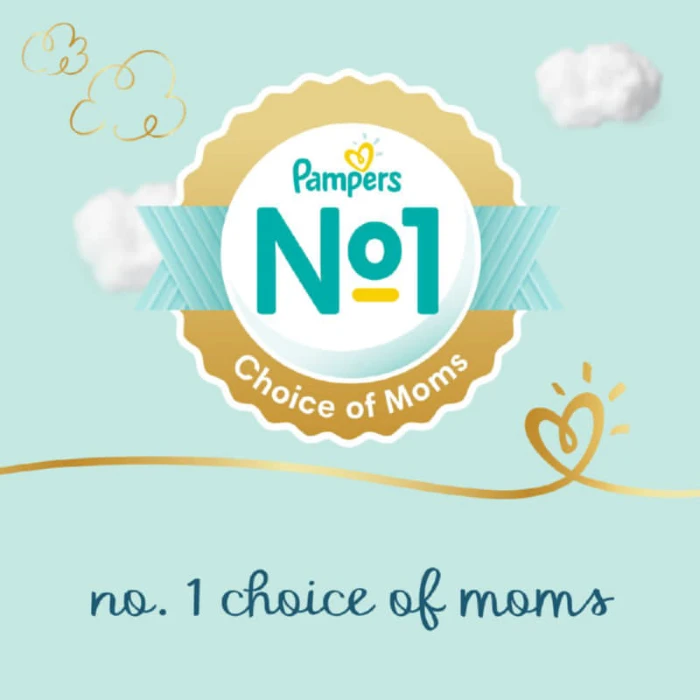 Pampers Premium Care Diapers, Size 1, Newborn, 2-5 Kg, The Softest Diaper And The Best Skin Protection With Runny-Mess Absorption Pulling Wetness Away, 22 Baby Diapers