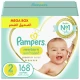 Pampers Premium Care Diapers, Size 2, Mini, 3-8 Kg, The Softest Diaper And The Best Skin Protection With Runny-Mess Absorption Pulling Wetness Away, 168 Baby Diapers