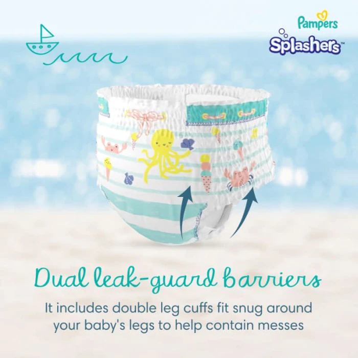 Pampers Splashers Swimming Pants, Size 3-4, 6-12 Kg, 12 Count