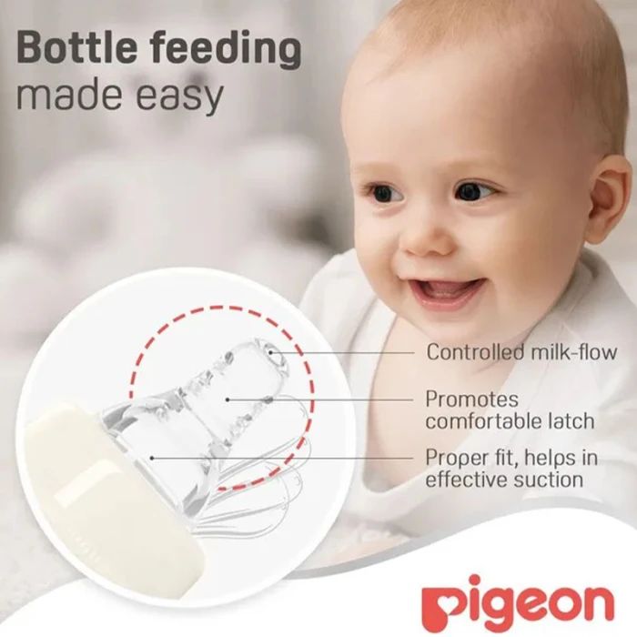 Pigeon Glass Feeding Bottle K 4 120ml Transparent Cap