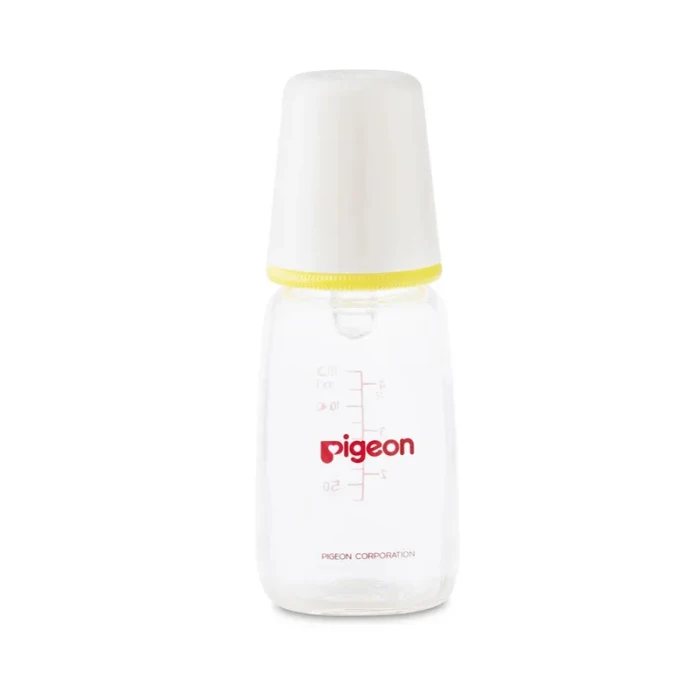 Pigeon Glass Feeding Yellow Bottle K 4 120ml