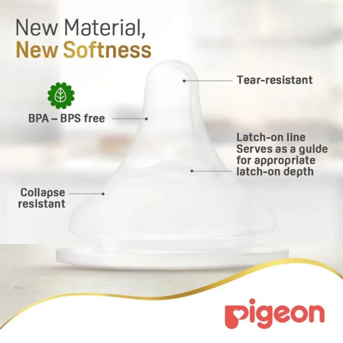 Pigeon Softtouch Wide Neck Glass Bottle 160ml