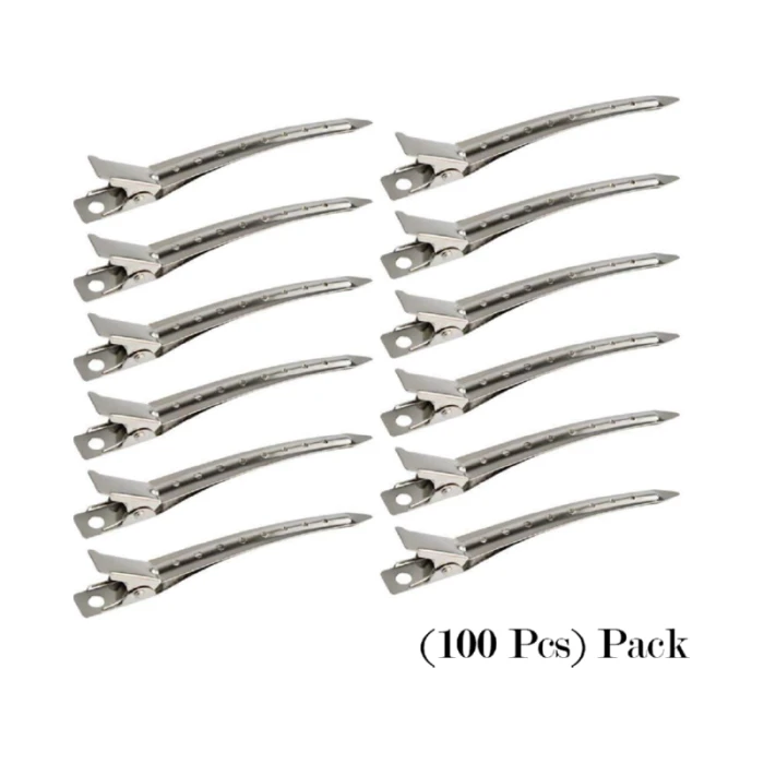 Pilot Metal / Aluminium Hair Clips 7 Holes 9cm 100 Pcs Pack