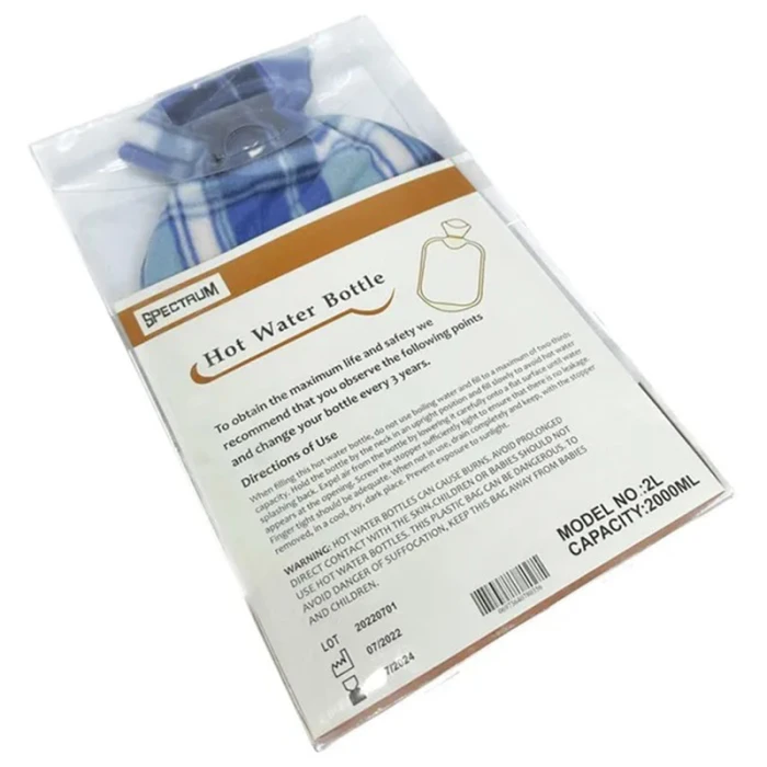SPECTRUM Hot Water Bag With Cover Blue