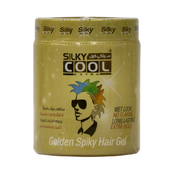 Silky Cool Hair Gel 1000 ml Gold Spiky
