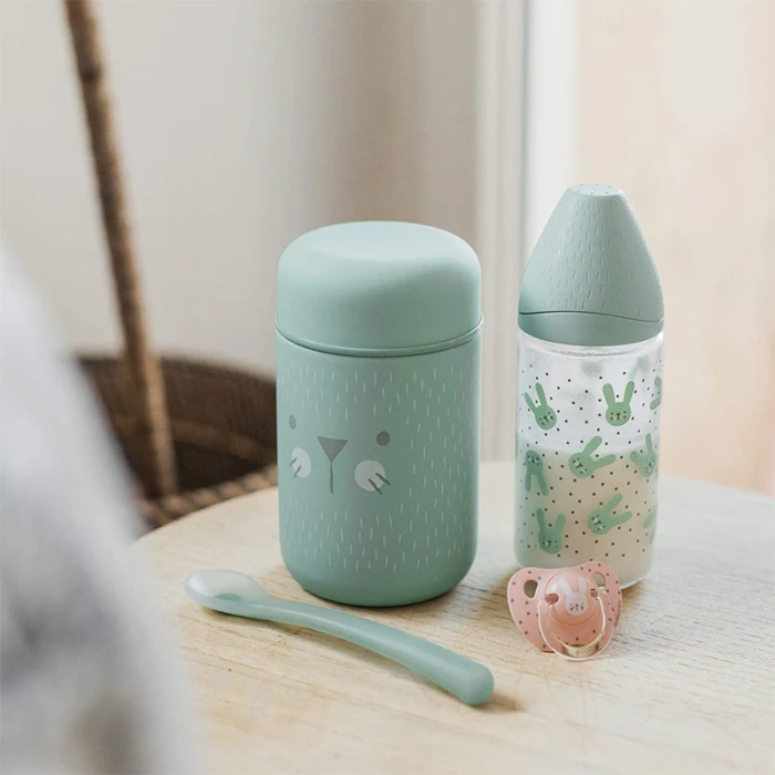 Suavinex Baby Food Thermos Flask 400ml Green