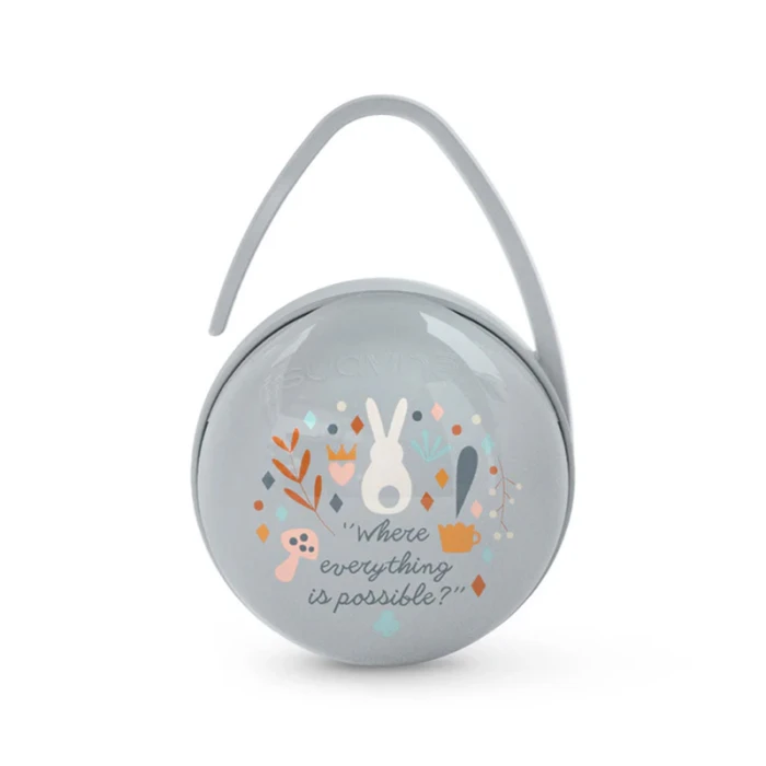 Suavinex Duo Pacifier Holder with Flexible Handle Blue