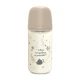 Suavinex Glass Baby Feeding Bottle Medium Flow 240ml Beige