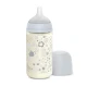 Suavinex Glass Baby Feeding Bottle Medium Flow 240ml Blue