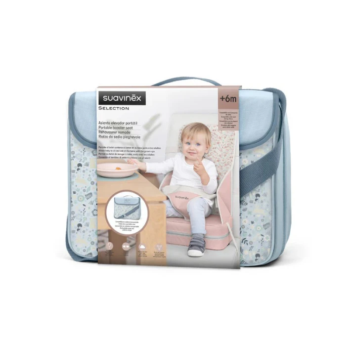 Suavinex Portable High Chair Booster Seat +6M Blue