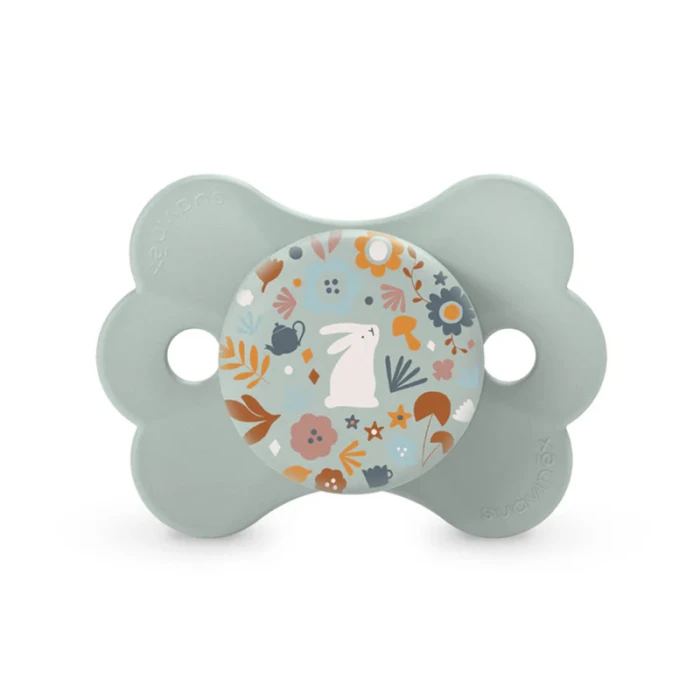 Suavinex SX Pro Ultra Soft Butterfly Shape Pacifier 6 to 18 Months Blue Flowers