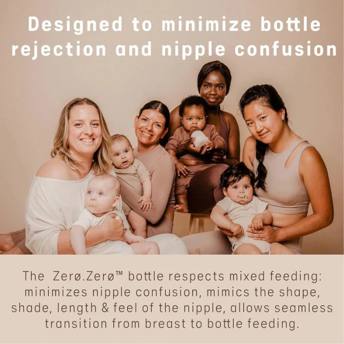 Suavinex Zero Zero Anti Colic Baby Feeding Bottle 180ml Set of 4 Fair