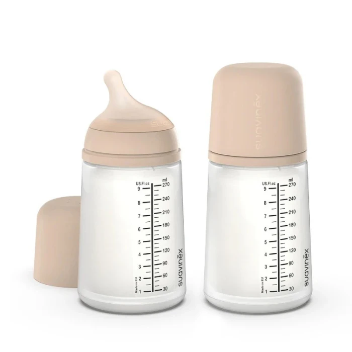 Suavinex Zero Zero Anti Colic Baby Feeding Bottle 270ml Set of 2 Light