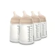 Suavinex Zero Zero Anti Colic Baby Feeding Bottle 270ml Set of 4 Light