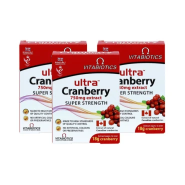 VITABIOTICS Ultra Cranberry 30 Tablets Pack of 3