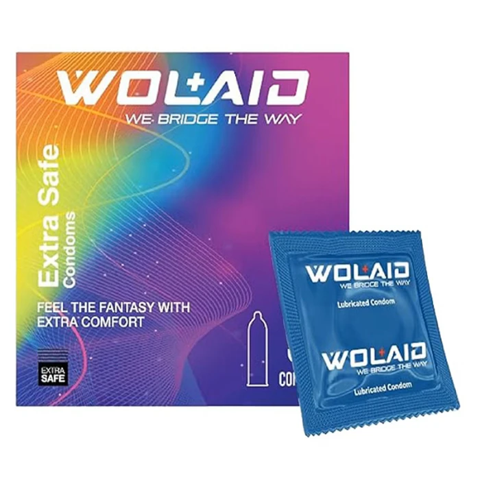 WOLAID Extra Safe Condoms 3Pcs