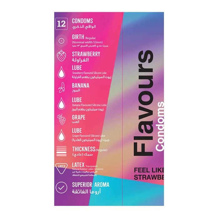 WOLAID Flavours Condoms 12Pcs