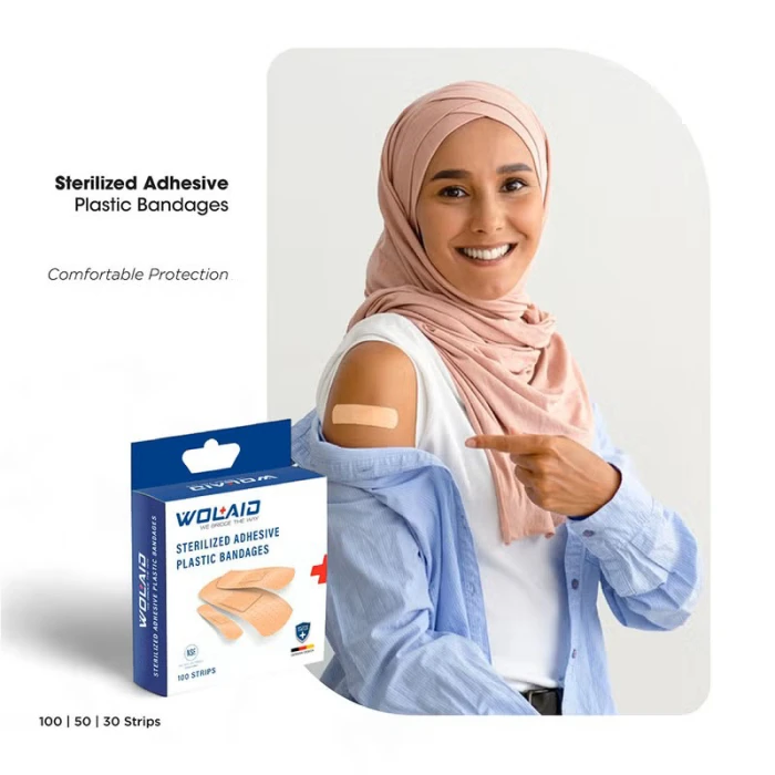 WOLAID Sterilized Adhesive Bandages (Strips) 50S