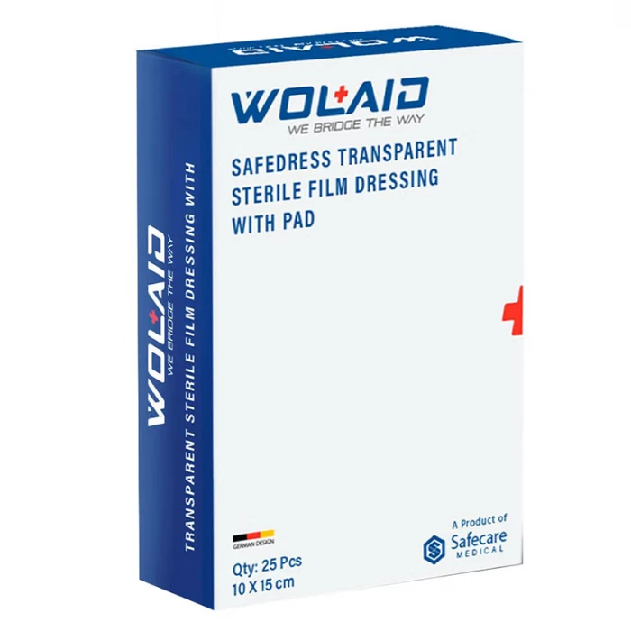 WOLAID Transparant Sterile Film Dressing (10X15) 25Pcs