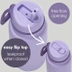 b.box 1L Insulated Flip Top Bottle, Triple Wall Stainless Steel, Cold up to 46hrs, Lilac Love
