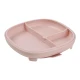 b.box 2 in 1 Suction Plate, Strong Suction Base, Removable Divider, Blush