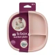 b.box 2 in 1 Suction Plate, Strong Suction Base, Removable Divider, Blush
