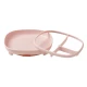 b.box 2 in 1 Suction Plate, Strong Suction Base, Removable Divider, Blush