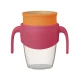 b.box 360 Cup with Silicone Drinking Rim, Strawberry Shake Pink Orange 250ml