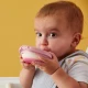 b.box Fill & Feed Reusable Food Pouch, Silicone, Blush Pink 110ml