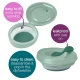 b.box Fill & Feed Reusable Food Pouch, Silicone, Sage Green 110ml