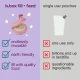 b.box Fill & Feed Reusable Food Pouch, Silicone, Sage Green 110ml