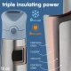 b.box Insulated Drink Bottle, Stainless Steel, Cold 8hrs/Warm 6hrs, Lilac Pop 350ml