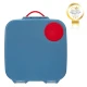b.box Lunchbox, Large Bento with 4 Compartments, Cold Pack, Blue Blaze 1L