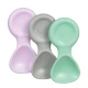 b.box Mini Spoon 3 Pack, Sage/Silver/Pink