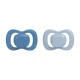 b.box Pacifier Silicone Twin Pack, Ocean & Sky, Orthodontic