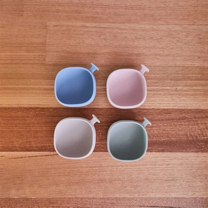 b.box Silicone Bowl with Lid, Microwave & Freezer Safe, Blush