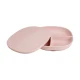 b.box Silicone Plate with Lid, Dishwasher & Microwave Safe, Blush
