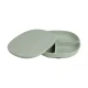b.box Silicone Plate with Lid, Dishwasher & Microwave Safe, Sage
