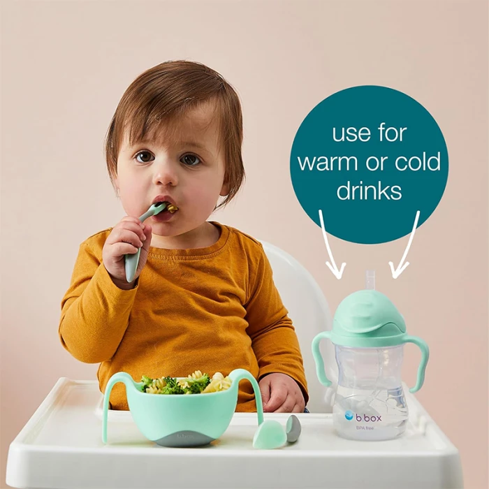 b.box Sippy Cup, Leak Proof & Easy Grip, Apple 240ml/8oz