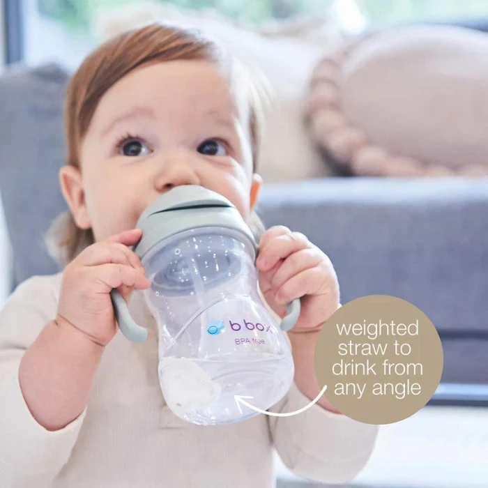 b.box Sippy Cup, Leak Proof & Easy Grip, Lemon 240ml/8oz