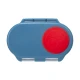 b.box Snackbox Mini Bento with 2 Leak Proof Compartments, Blue Blaze