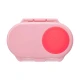 b.box Snackbox Mini Bento with 2 Leak Proof Compartments, Flamingo Fizz Pink