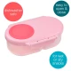 b.box Snackbox Mini Bento with 2 Leak Proof Compartments, Flamingo Fizz Pink