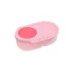 b.box Snackbox Mini Bento with 2 Leak Proof Compartments, Flamingo Fizz Pink