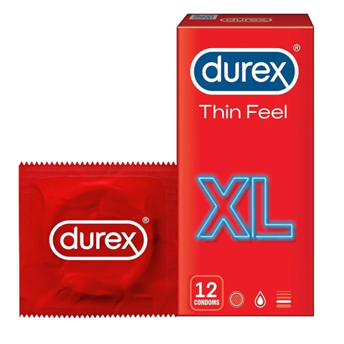 Durex Condom Thin Feel XL 12's LRC-46241-0